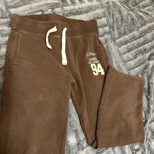 vintage brown Old Navy sweatpants not cuffed